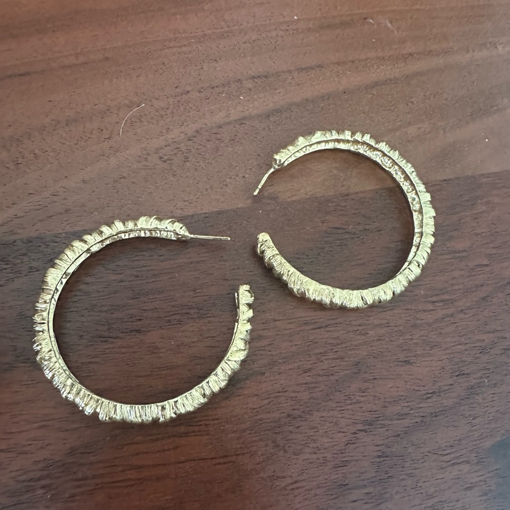Joe Gold Hoop Earrings